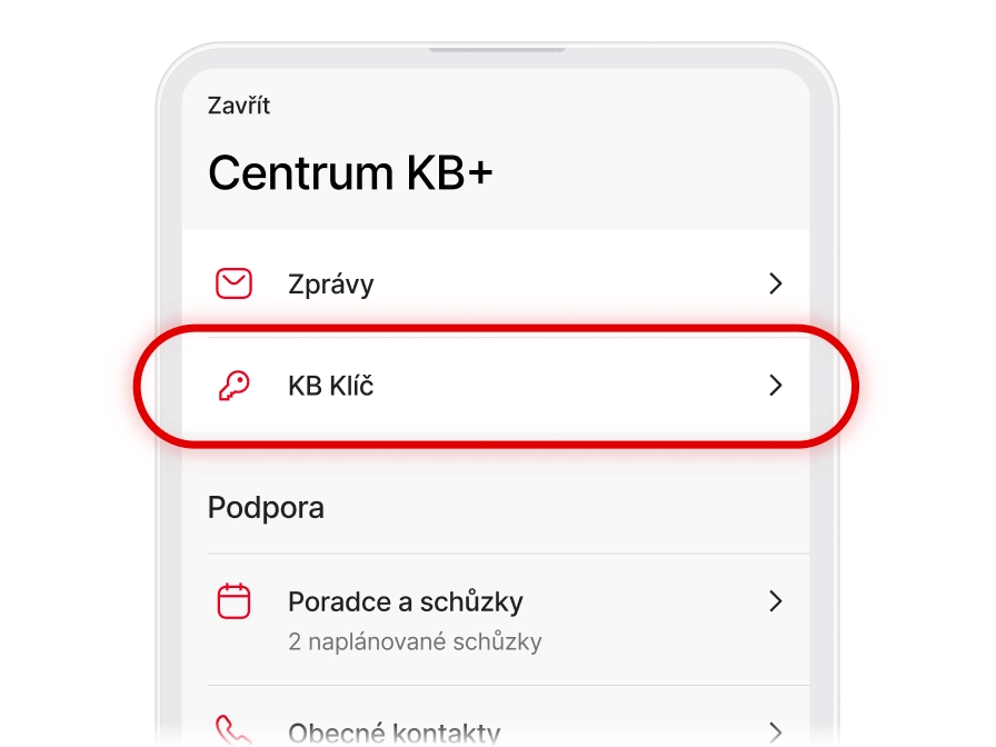 Sloučení aplikací KB Klíč a KB+