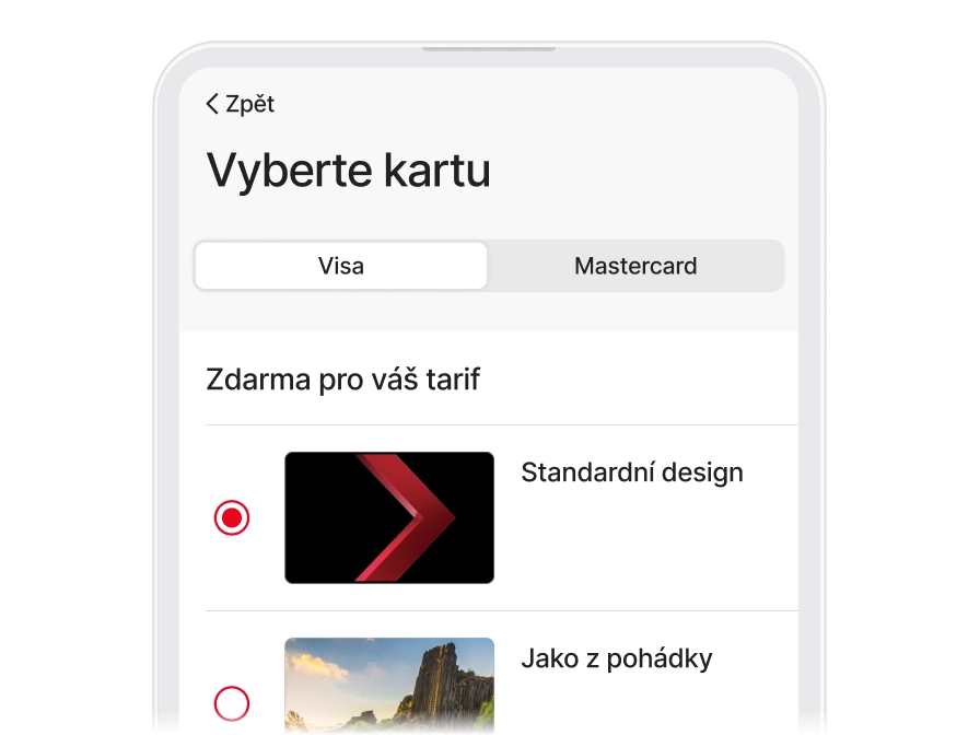 Vlastní design karty