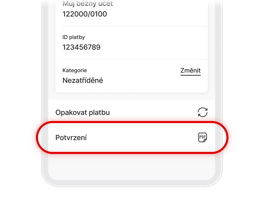 Potvrzení o platbě